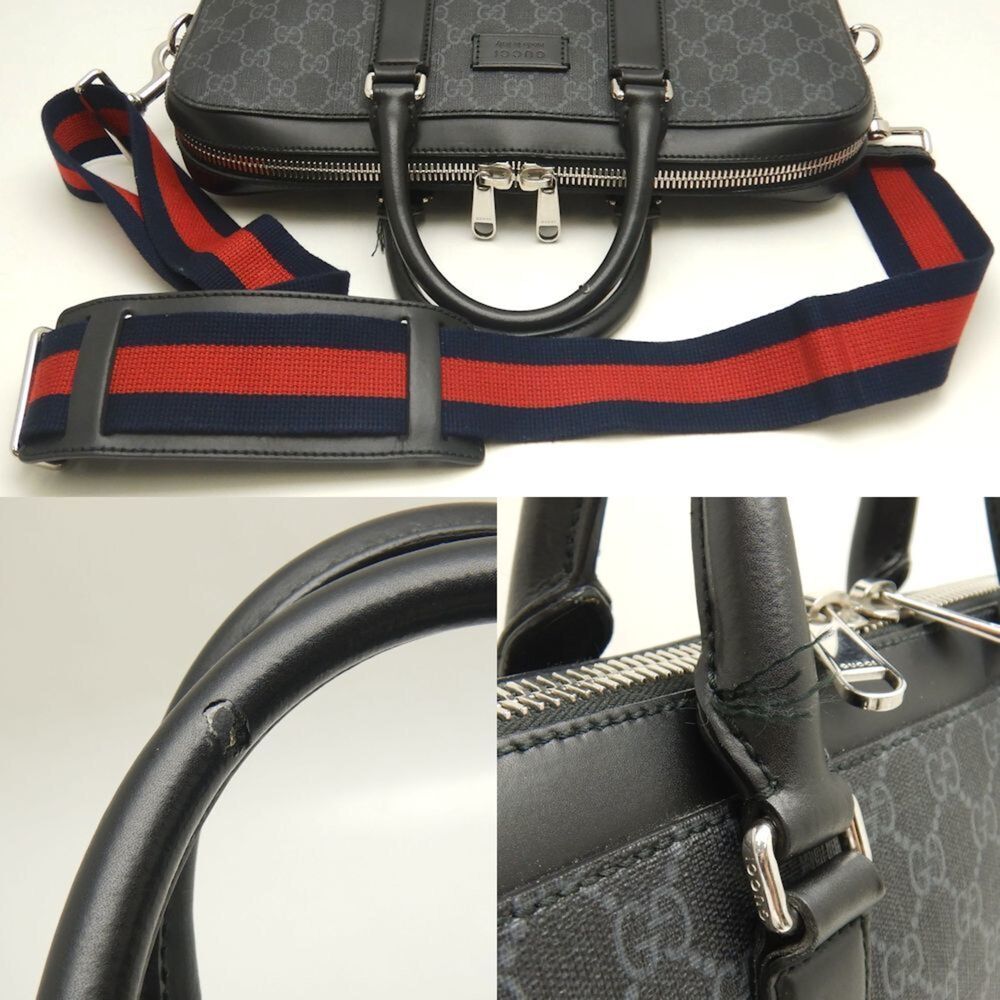 GUCCI Authentic Black Canvas Bag - Picture 5 of 10